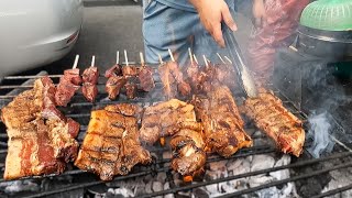 Manila Street Food  SISIG Liempo  Sisig Tenga  Pork Belly and Pork Ears [upl. by Godard]