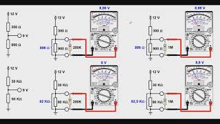281 Como as escalas do multímetro analógico alteram as tensões medidas [upl. by Niveg]