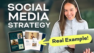 A REAL Social Media Strategy Example  Walkthrough in 2024 [upl. by Eyahc]