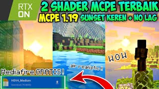 HEY  Ini Dia 2 SHADER MCPE TERBAIK 118  119 RINGAN NO LAG  Realistic shader dan No lag shaders [upl. by Sergei]