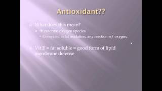 Vitamin E Antioxidant [upl. by Guerra]