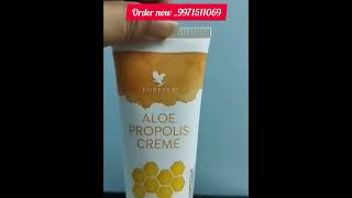 Forever Aloe propolis cream benefits short video FLP india l [upl. by Nayrb54]