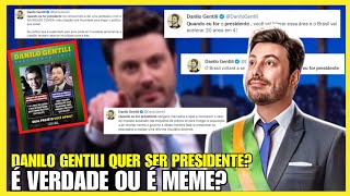 Danilo Gentili CANDIDATO a PRESIDENTE do Brasil em 2026 ou é só um MEME [upl. by Pergrim]