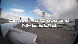 NPE 2018 Flight DEN to CLE [upl. by Ekusoyr671]