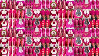 💓pink colour blouse designs 2024pink blouse designsblouse back neck designs and sleeves design [upl. by Bundy659]