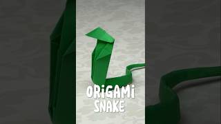 Origami snake  How to make paper snake easy  Step by step Just Origami Magic tutorial [upl. by Bowlds768]