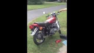 79 KZ650 720cc  65mm Pistons Cams 350 Lift Kerker Exhaust  Rev it out [upl. by Shimberg]