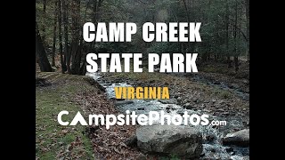 Camp Creek State Park West Virginia Campsite Photos [upl. by Plunkett]