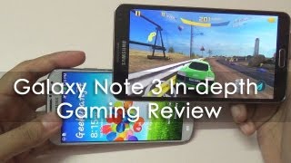 Galaxy Note 3 Indepth Gaming Review with HD Games [upl. by Eahsat]