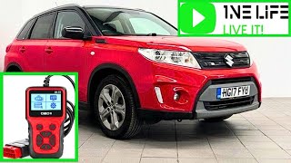 Suzuki Vitara OBD2 Diagnostics Port Socket Location [upl. by Elmer689]