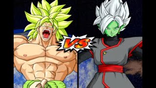 DBZ Budokai Tenkaichi 4 Broly LSSJ Super vs Zamasu Fused [upl. by Pelaga]