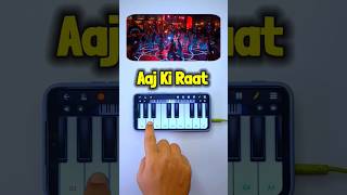 Aaj Ki Raat Song  Easy Piano Tutorial  Tamanna  North Piano shorts shortsvideo aajkiraat [upl. by Ytirahc421]