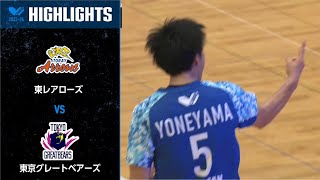 【Vリーグ公式】20231223 ハイライト 東レアローズ vs 東京グレートベアーズ [upl. by Ahsatniuq106]