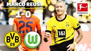 Reus Scores Decisive Team Goal for BVB  Dortmund vs Wolfsburg  10 [upl. by Ynnhoj]