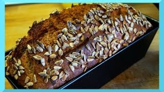 Dinkel Vollkornbrot Brot backen  5 Minuten Brot Rezept [upl. by Ayat]