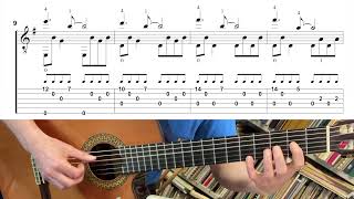 Comptine dun autre été Easy fingerstyle tutorial [upl. by Htidra]