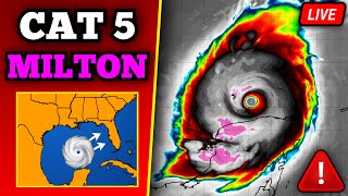 🔴 BREAKING Major Hurricane Milton Update  Catastrophic Impacts In Florida  24 Hours Till Landfall [upl. by Aliet]