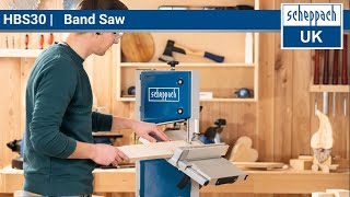 Scheppach HBS30 Bandsaw Precision Cuts and Versatility for DIY Enthusiasts and Woodworkers [upl. by Nnaasil]