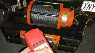 Volvo C304 6x6 Hydraulic winch rope spooling [upl. by Renick322]