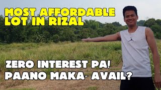 PAANO KUMUHA NG MURANG HULUGAN NA LUPA  MURANG HULUGANG LUPA SA RIZAL  AFFORDABLE LOTS IN RIZAL [upl. by Nosraep]