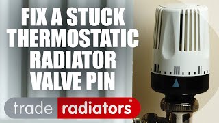 How to repair a thermostatic radiator valve with a stuck pin [upl. by Silrac]