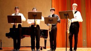 CFHS Saxophone Quartet  Irish Suite  arr Del Borgo [upl. by Schuh]