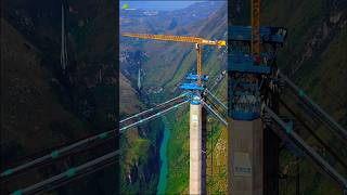 under construction WORLDS TALLEST BRIDGE HUAJIANG GORGE BRIDGE 花江峡谷大桥 bridge construction [upl. by Faires762]