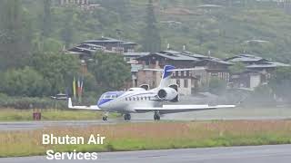 Gulfstream G500 Landing at Paro International Airport  Captain Robert United States 🇺🇸 🇺🇲 [upl. by Coreen]