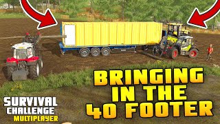 ITS GETTING SERIOUS 40 FOOTER TIME  Survival Challenge COOP  FS22  Episode 80 [upl. by Animehliw]