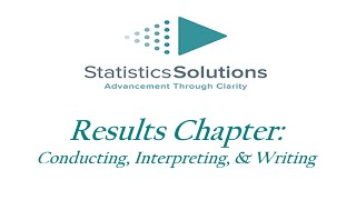 Results Chapter Conducting Interpreting Writing [upl. by Gally]