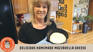 Delicious Homemade Mozzarella Cheese [upl. by Harley]