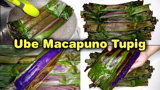 UBE MACAPUNO TUPIG IN A FRY PAN  PAANO GUMAWA NG TUPIG [upl. by Ginni]