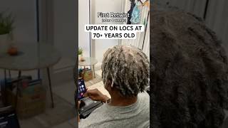 4 week update on his gray locs starterlocs [upl. by Natsirk]