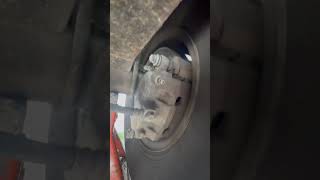 Rear caliper missing one mounting bolt 02 e350 van brakes mechaniclife autorepair [upl. by Ainesey]