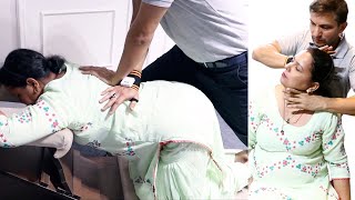 Chiropractic Adjustment for Sciatica Pain Chiropractorinpunesciatica Sciatica pune asmr [upl. by Jemie714]