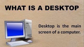 What is Desktop for Class 1  Class 2  Class 3  Few Lines on Desktop [upl. by Aneryc984]