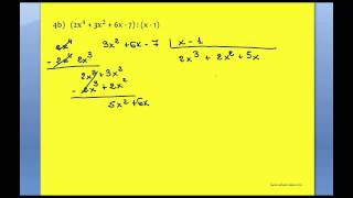 Clase 76  Ejercicio 4 Hallar cociente y resto de una división de polinomios CURSO DE POLINOMIOS [upl. by Elleyoj]