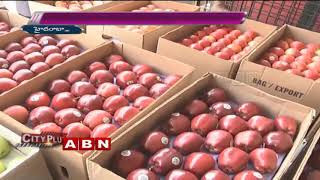 Demands for imported fruits in Gaddiannaram fruit market  Hyderabad  ABN Special Focus [upl. by Rednijar286]