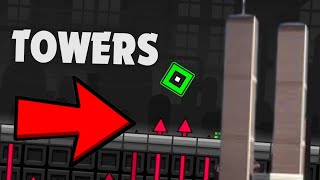 Noob Playing TOWERS  Geometry Dash 22 DIOR [upl. by Che]