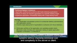 VMware ThinApp Fundamentals course  Module 1 [upl. by Adlee]