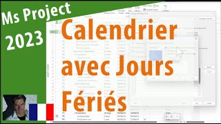 11103 MS Project 2023 ● Ajouter les Jours Fériés au Calendrier ● Simple [upl. by Sollows392]