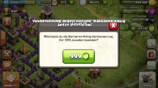 Gemming Barbarian King 140000 Gems lvl 40 [upl. by Ayoj1]