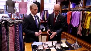 Tie Etiquette The Royal Butler Visits Dege amp Skinner bespoke tailors Savile Row in London [upl. by Celtic]