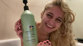 ASMR Hair Brush Shampoo Flowing Water Lather [upl. by Aissenav26]