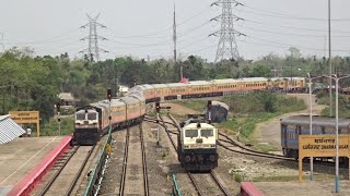 Anand Vihar  Agartala TEJAS RAJDHANI Special 02502 arriving at Dharmanagar [upl. by Treat]