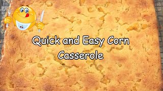 Quick and Easy Corn Casserole  Recipe Only [upl. by Modeerf845]