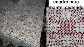 cuadro a crochet de nochebuenas para manteles en paso a paso [upl. by Otnas]