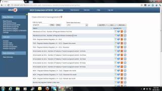 DHIS Lesson 6  View edit and add data elements [upl. by Anileba]