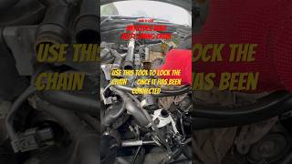 How To Lock Mercedes Benz M271 Timing Chain With Dayuan Tool mercedes engineering hack tools [upl. by Tnafni]