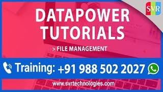 Datapower Tutorials  File Management  Datapower Training [upl. by Eniad]